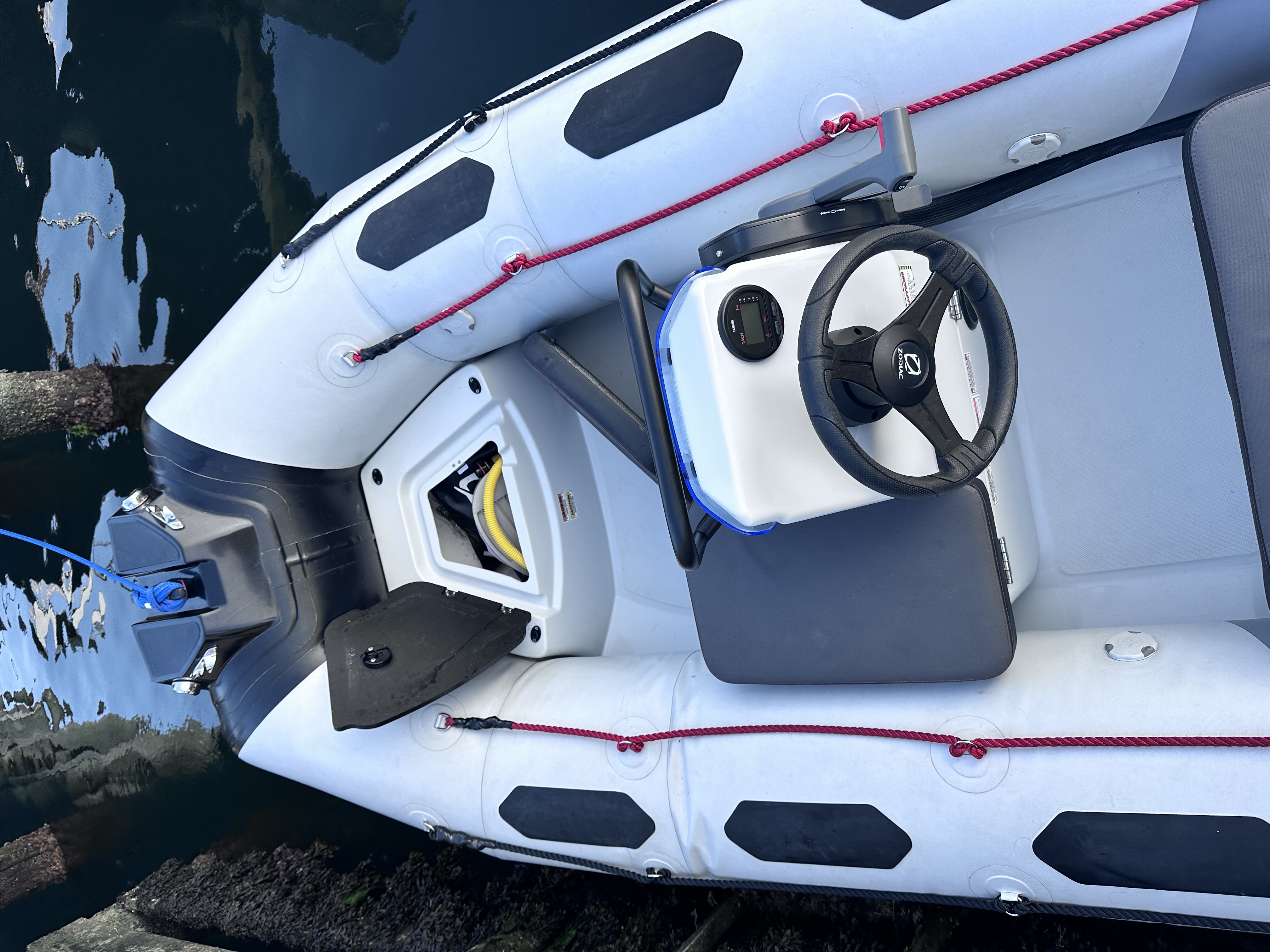 Zodiac dinghy detail